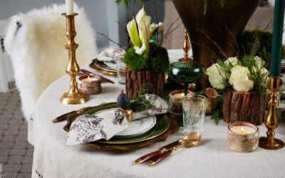 Holiday Table Top Design – Katherine Gold Design with Leafy Lane Florals